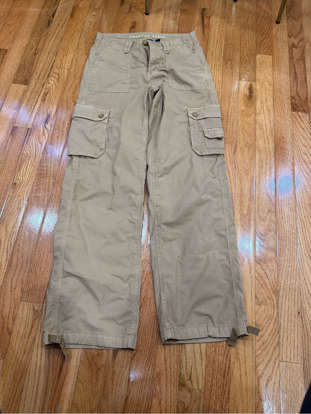 American Eagle Cargo Pants — Khaki — Size 0 — NWOT